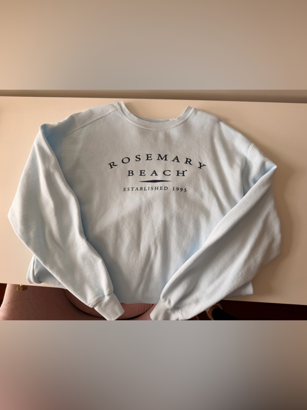 Comfort Colors Light Blue Crewneck Sweatshirt with Tag